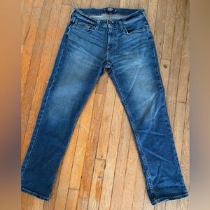 Hollister Men's Classic Blue Slim Straight Jeans